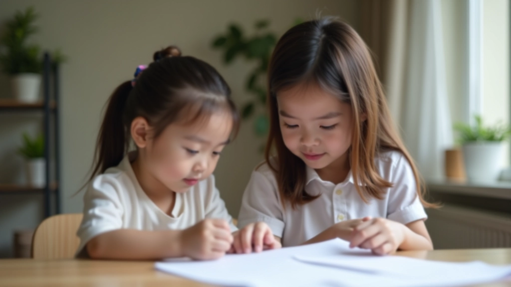 Parent and child reviewing education savings plan documents together at home, warm natural lighting