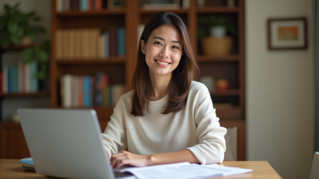 Parent and child planning education savings with laptop and documents